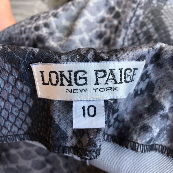Long Paige New York Snake Skin Capri Pants - Picture 5 of 6